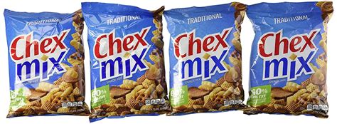 Chex Mix Traditional 4 Bags 875 Oz Each