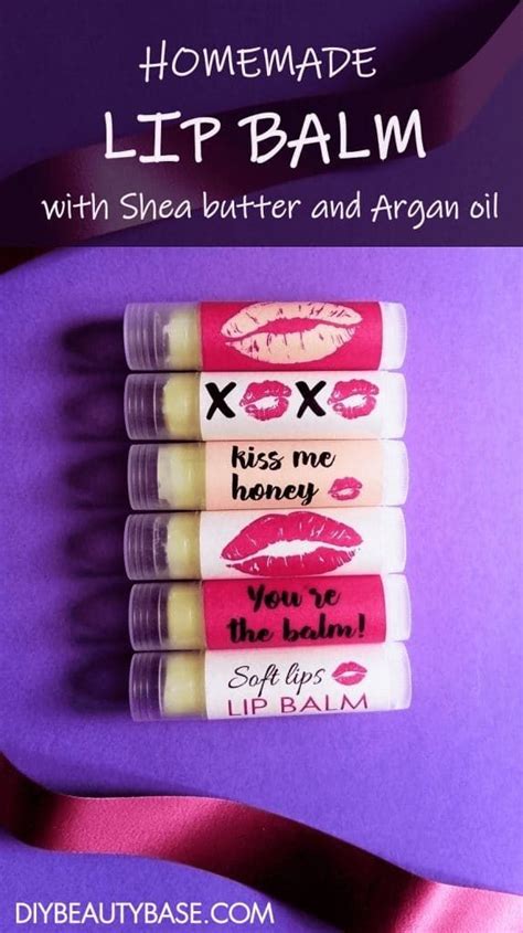 I've been making mine with cocoa butter, shea butter and beeswax, which can get a bit. DIY Shea Butter Lip Balm Recipe with Argan Oil + Free ...