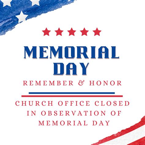 Office Closed Memorial Day The Fount