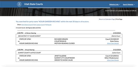 Third District Court Utahfav Events