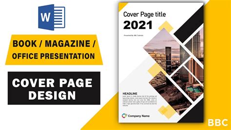 How To Design A Cover Page For Book Or Magazine Or Notebook Or Annual