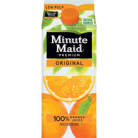 Minute Maid Orange Juice Carton 59 Fl Oz Orange Juice Festival