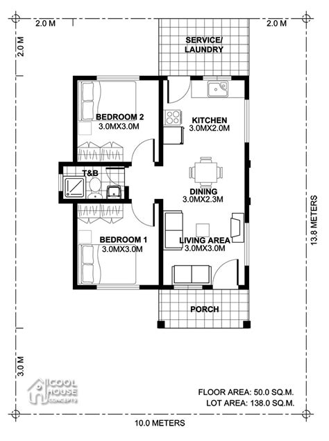 Important Ideas Tiny House Single Floor Plans 2 Bedroom House Plan Simple