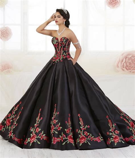 Floral Charro Quinceanera Dress By House Of Wu 26908 Quince Dresses Mexican Mexican