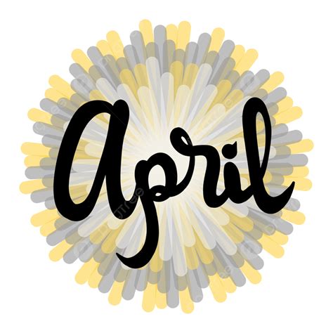 Handwrite Png Image April Handwriting With Cute Background
