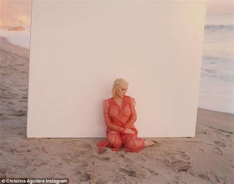 Christina Aguilera Poses Topless To Promote New Album Liberation Daily Mail Online