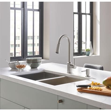 By emma (sunrise specialty staff). MOEN Indi Single-Handle Pull-Down Sprayer Kitchen Faucet ...
