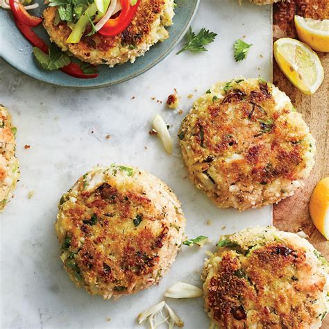 When made into cakes, it depends on what else is mixed with the crab and how much fat is used to cook them. Best-Ever Crab Cakes with Green Tomato Slaw | Recipe ...