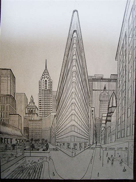 Vanishing Point Drawing Perspective Drawing Architecture Perspective