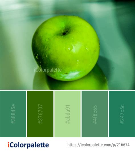 Color Palette Ideas From Green Fruit Apple Image Pantone Colour