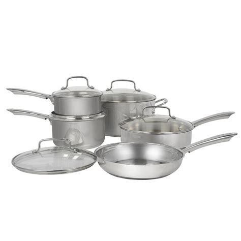 Cuisinart Stainless Steel Cookware Sets Cuisinart 10pc Stainless Steel