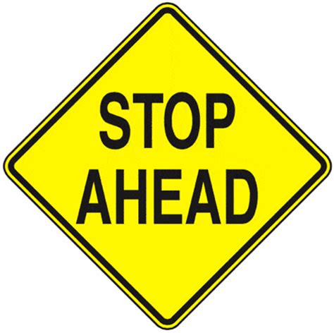 Stop Ahead Sign Dotmutcd Approved