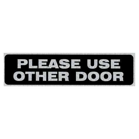 Use Other Door Sign Adhesive Directional Sign Use Other Door Use