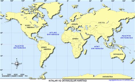 Dünya Haritası Kıtalar Nehru Memorial