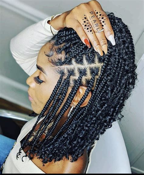 Pin By April On Locs Curls N Coils And Pixies Box Braids Hairstyles For Black Women Natural