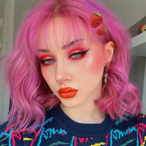 What better way to make the most of your purchase than by going with a makeup kit. Strawberry Shake Pink Eyeshadow Palette | Hot pink hair ...