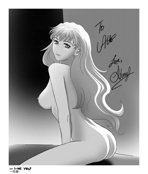 Lone Wolf Sheryl Nome Macross Macross Frontier S Girl Ass Breasts Greyscale Large