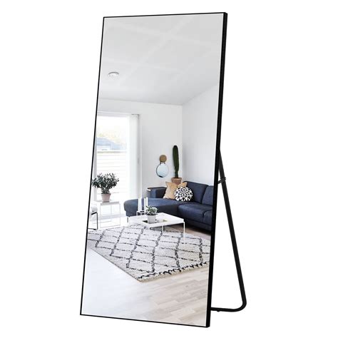 Neutype 28 X 71 Black Modern Floor Mirror