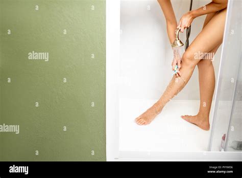 Woman And Shower And Legs Stock Photos Woman And Shower And Legs