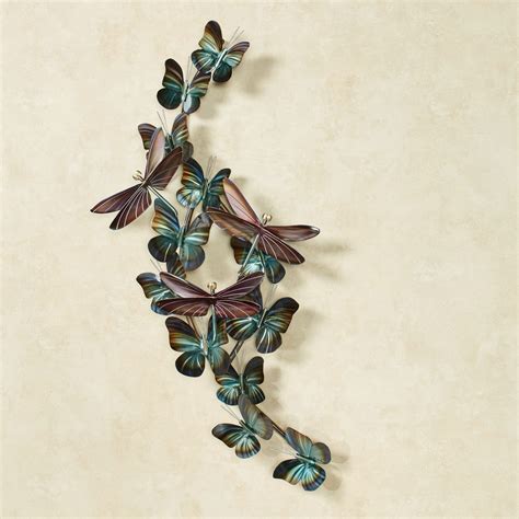 Winged Flight Dragonfly Butterfly Metal Wall Sculpture