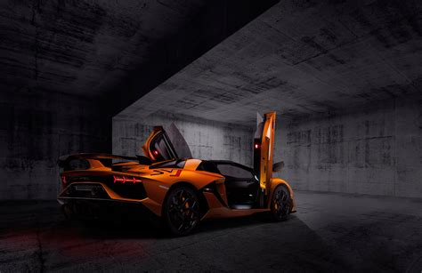 Orange Lamborghini Aventardor Svj 4k Wallpaperhd Cars Wallpapers4k