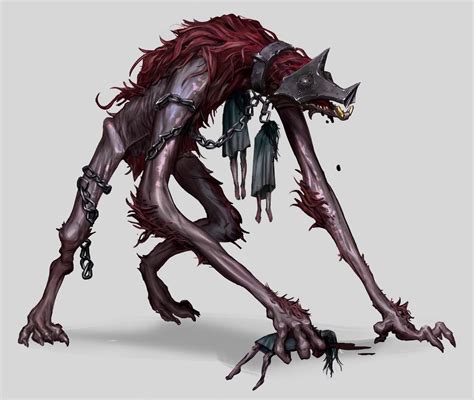 Chain Beast Dark Creatures Monster Concept Art Creature Concept Art