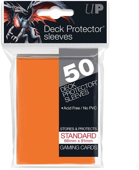 Ultra Pro Sleeves 50 D12 Card Game Orange Sports And Fitness Accessories