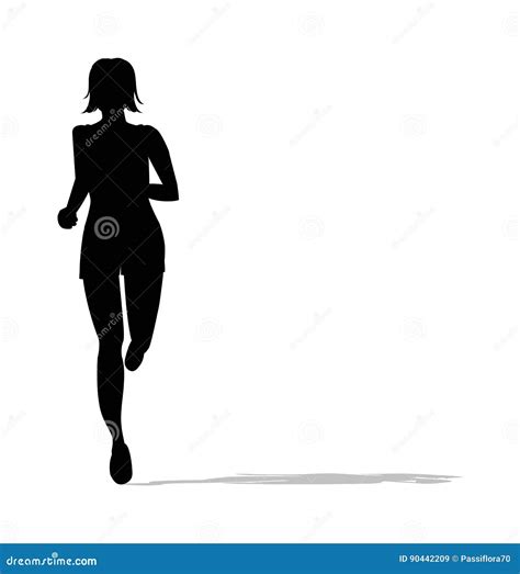 woman running silhouette
