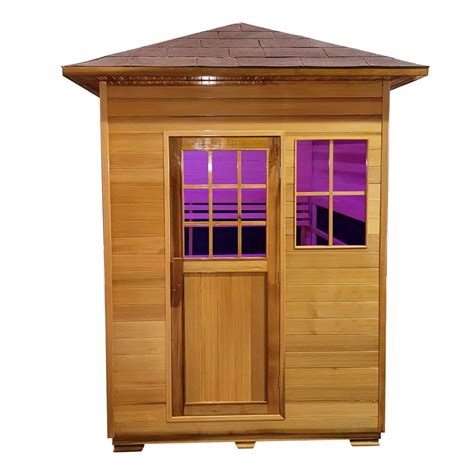 Outdoor Two Person Infrared Sauna The Donovan Series Weather Proof Xl