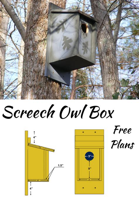 Build A Screech Owl Nesting Box From A Cedar Board Artofit