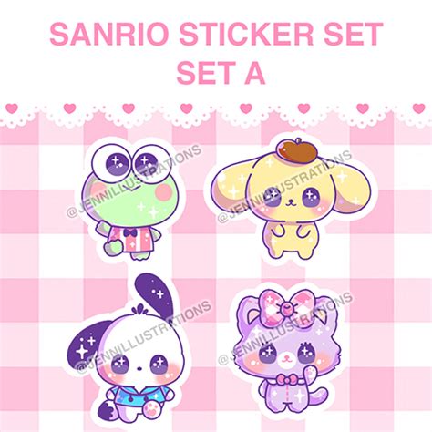 Sanrio Stickers Set A · Jenni Illustrations · Online Store Powered By Storenvy