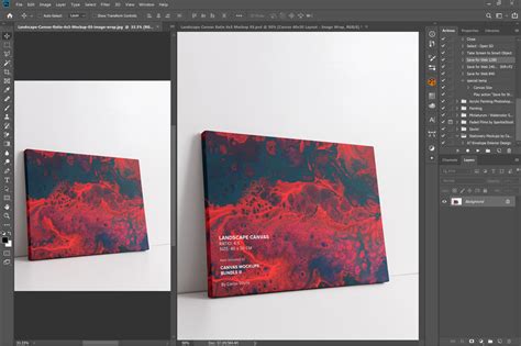 Download Landscape Canvas Ratio 4x3 Mockup 03 - FilterGrade