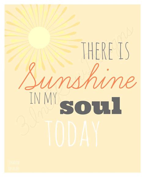 There Is Sunshine In My Soul Today 8x10 Lds Christian Printable