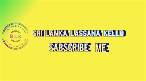 Sri Lanka Lassana Kello S L K Live Stream Youtube