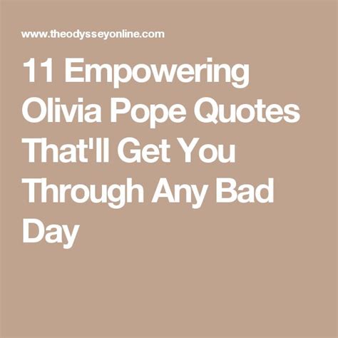 Olivia carolyn pope is a fictional character created by shonda rhimes for the political drama television series scandal. Pin on Olivia pope