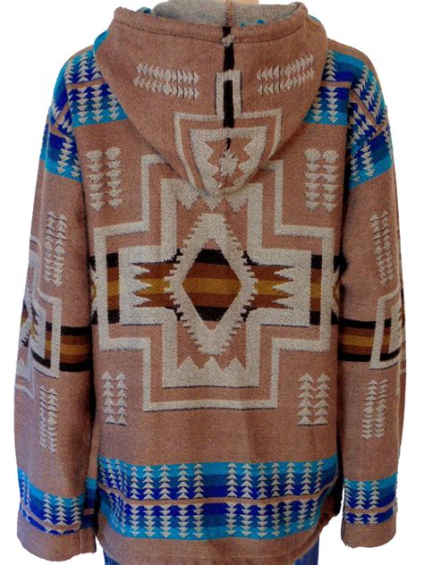 Medium Native American Alpaca Jacket Size Unisex Medium Santa Fe Style Boho Southwestern