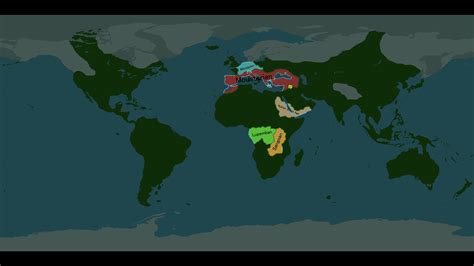 Made a map of the world in 100 000 BC and did my best to put the ...