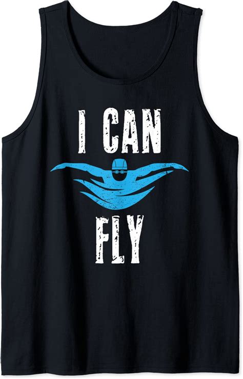 i can fly swimming shirt swimmer funny swim pool summer race tank top clothing