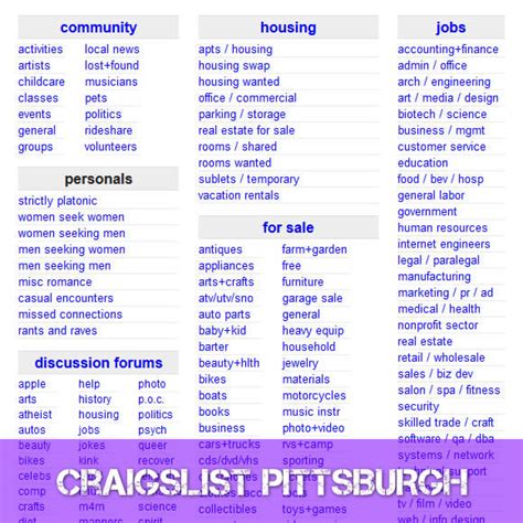 Craigslist Pittsburgh Free