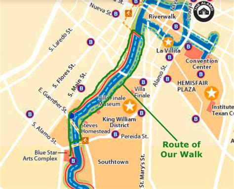 San Antonio Riverwalk Map