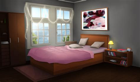 Anime Bed Background