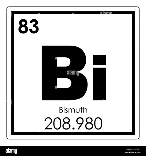 Bismuth Chemical Element Stock Photo Alamy