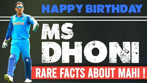 Amazing Facts About Ms Dhoni Ms Dhoni Birthday Special Cricmesh