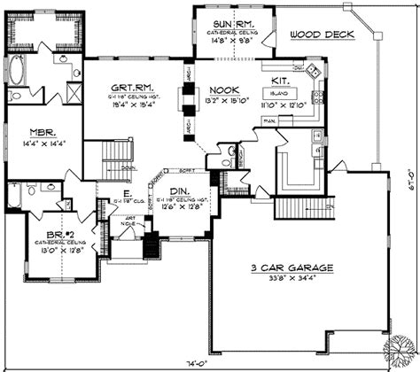 Elements found in archival designs' ranches are living areas separated from the bedrooms and open floor plans. Traditional Ranch With Finished Basement - 89175AH ...