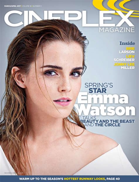 Emma Watson In Cineplex Magazine March April 2017 Gotceleb