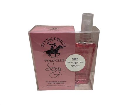 Beverly Hills Polo Club Sexy For Her Body Mist 3 0 Oz And Eau De Parfum 1 7 Oz Pack