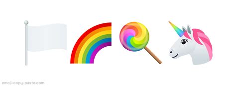 copy colorful emojis 🏳️‍🌈🍭🦄 emoji 👉 copy 👉 paste