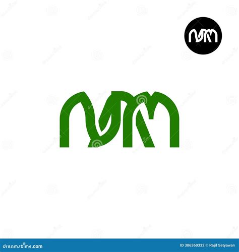 Letter NAM Monogram Logo Design Vector Illustration | CartoonDealer.com