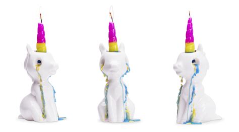 Terrify The Children In Your Life With This Weeping Unicorn Candle