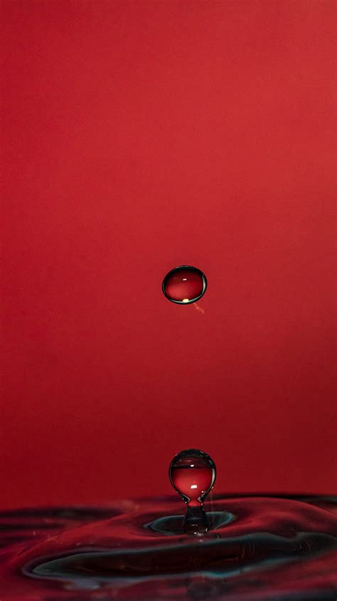 1920x1080px 1080p Free Download Water Droplet Red Drops Hd Phone